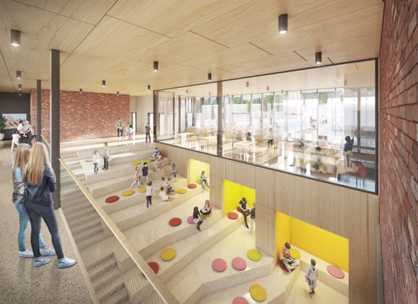 Illustrasjon innvendig trapp Illustrasjon innvendig trapp