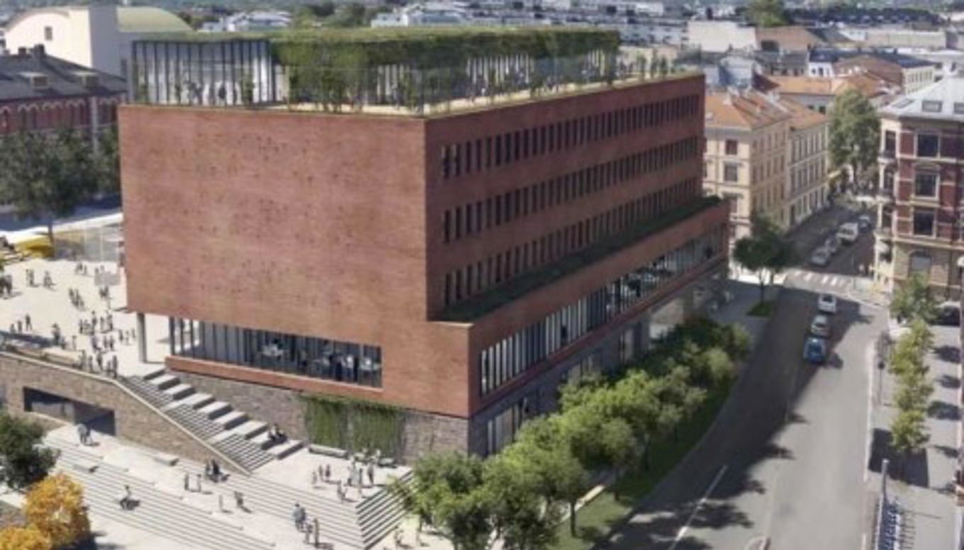 Illustrasjon nye Ruseløkka skole