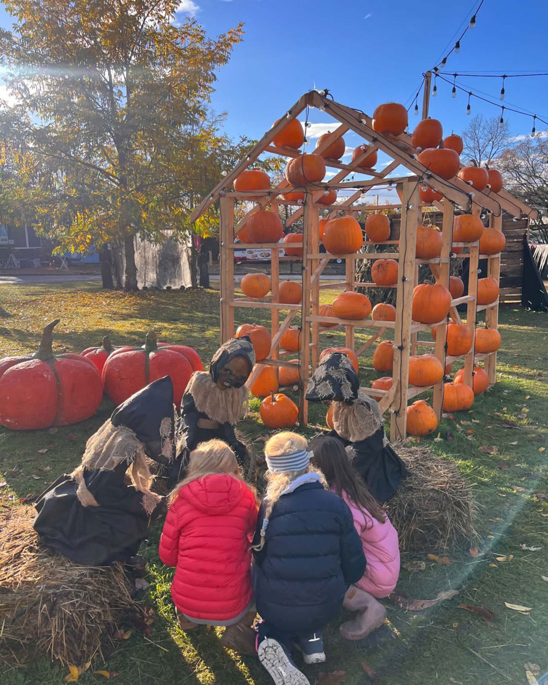Foto: Tora Marie Baggerud Dalen Frøyas have Halloweenpyntet etter alle kunstens regler.