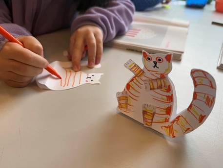 Et bilde som inneholder innend&oslash;rs, Barnekunst, person, leke

KI-generert innhold kan v&aelig;re feil.