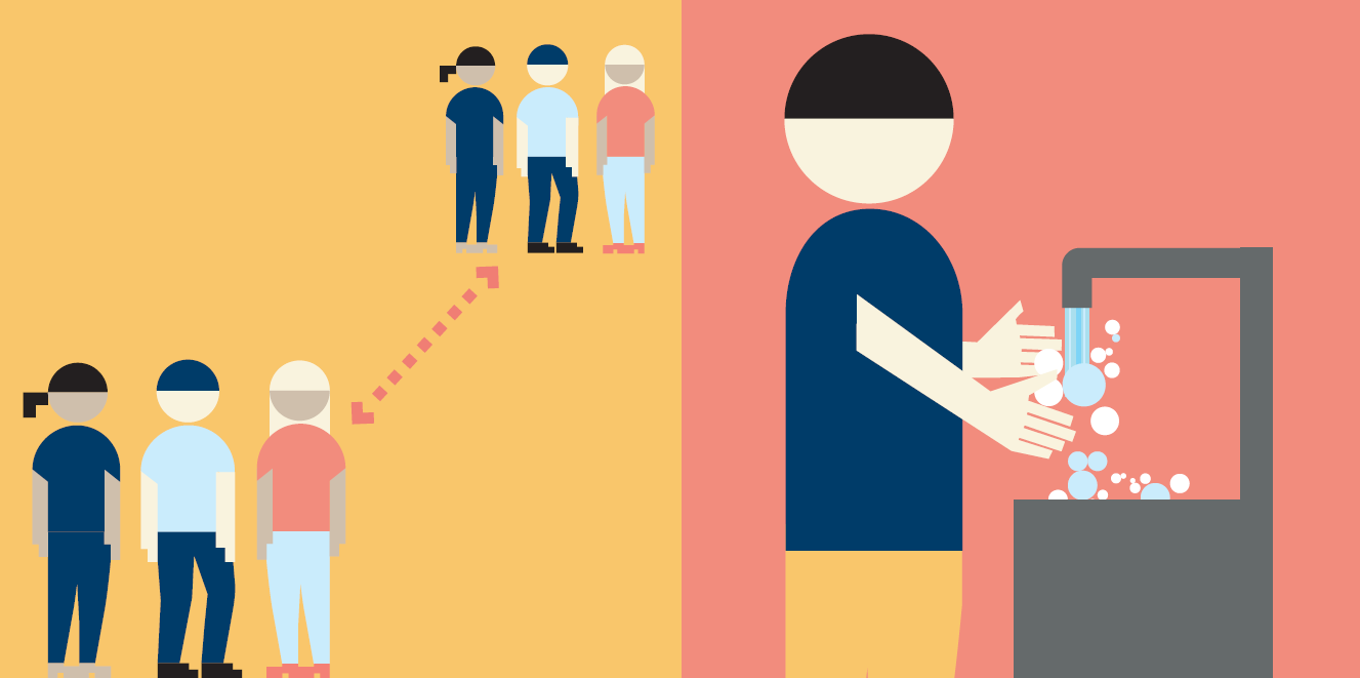 Hold avstand, vask hendene