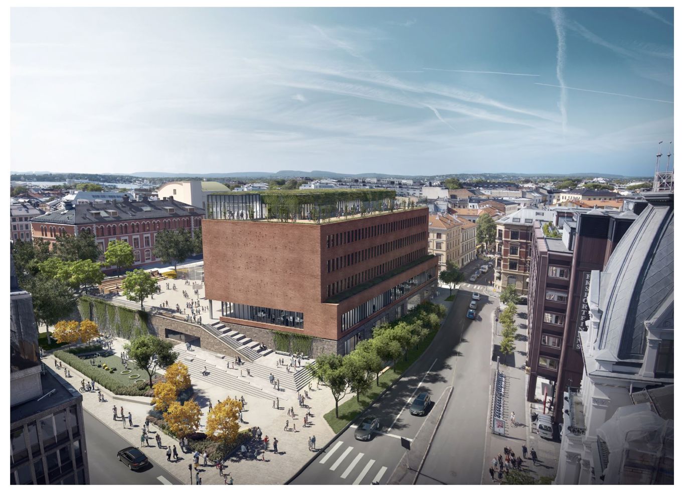 Illustrasjon av nybygget (Ill. Gasa)