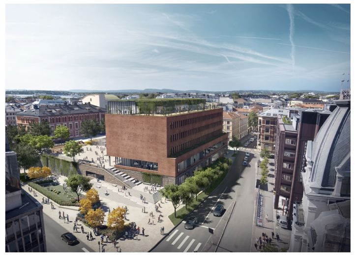 Illustrasjon av nybygget (Ill. Gasa)